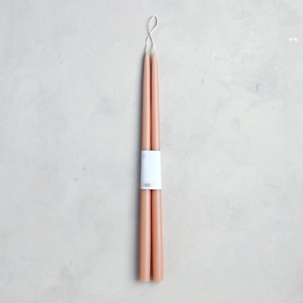 NWT No Drip Taper Candles 18inches The Floral Society - Petal Pink